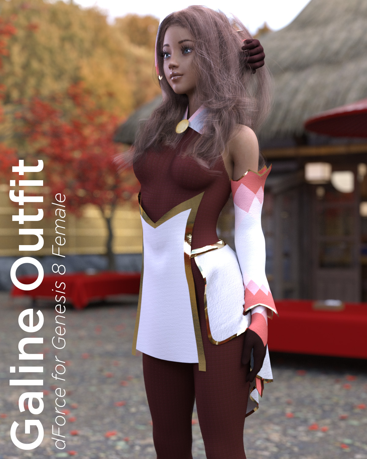 dForce Galine Outfit for G8F by N/A