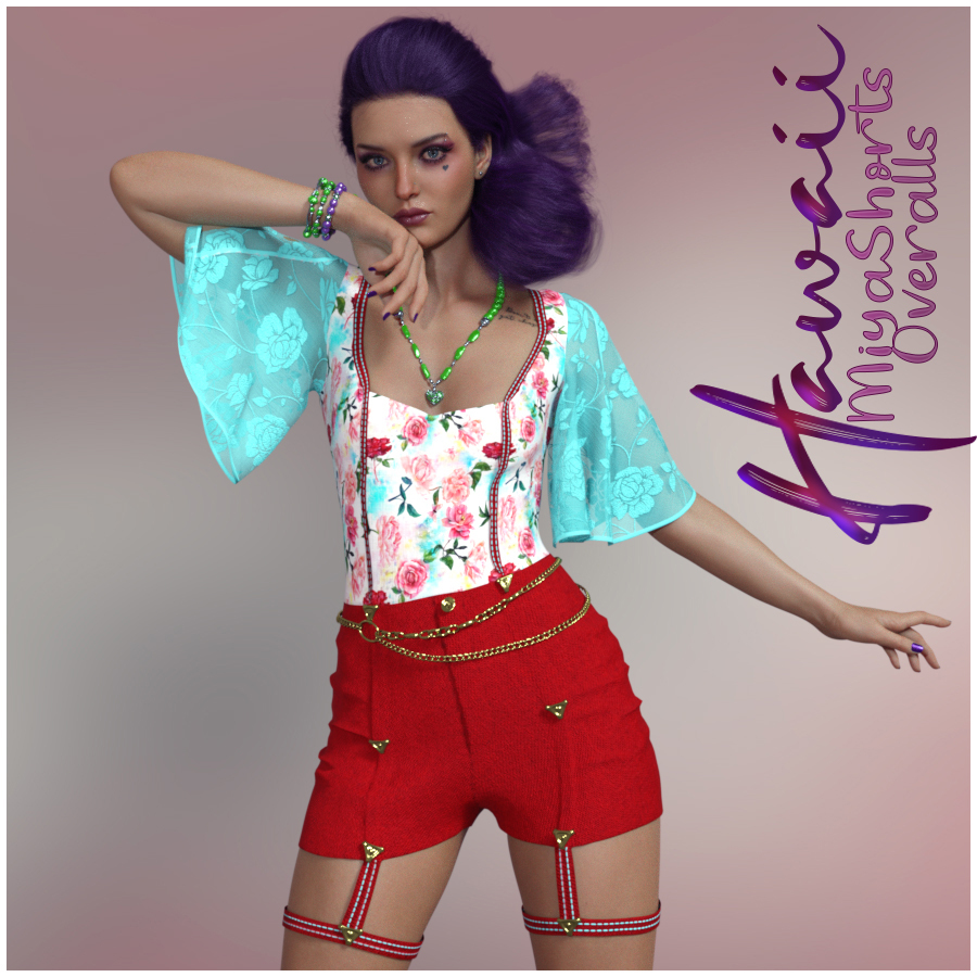 Hawaii Miya Shorts Overalls G8F by N/A