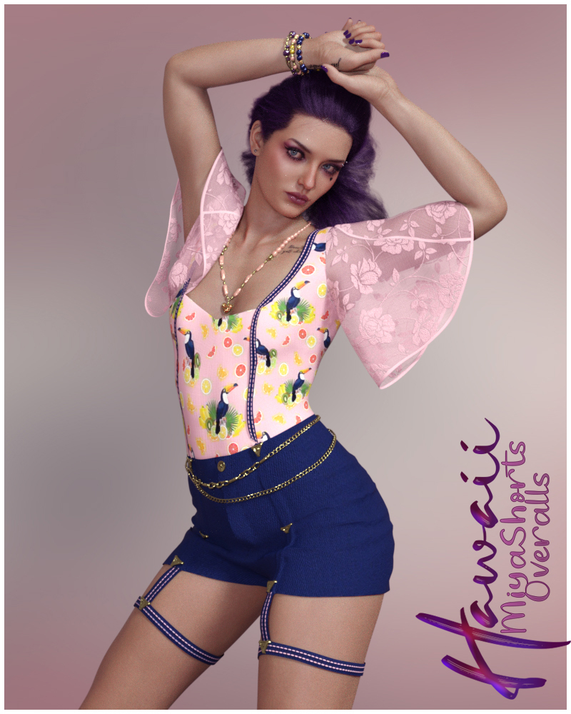 Hawaii Miya Shorts Overalls G8F by N/A
