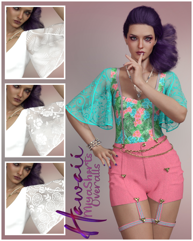 Hawaii Miya Shorts Overalls G8F by N/A