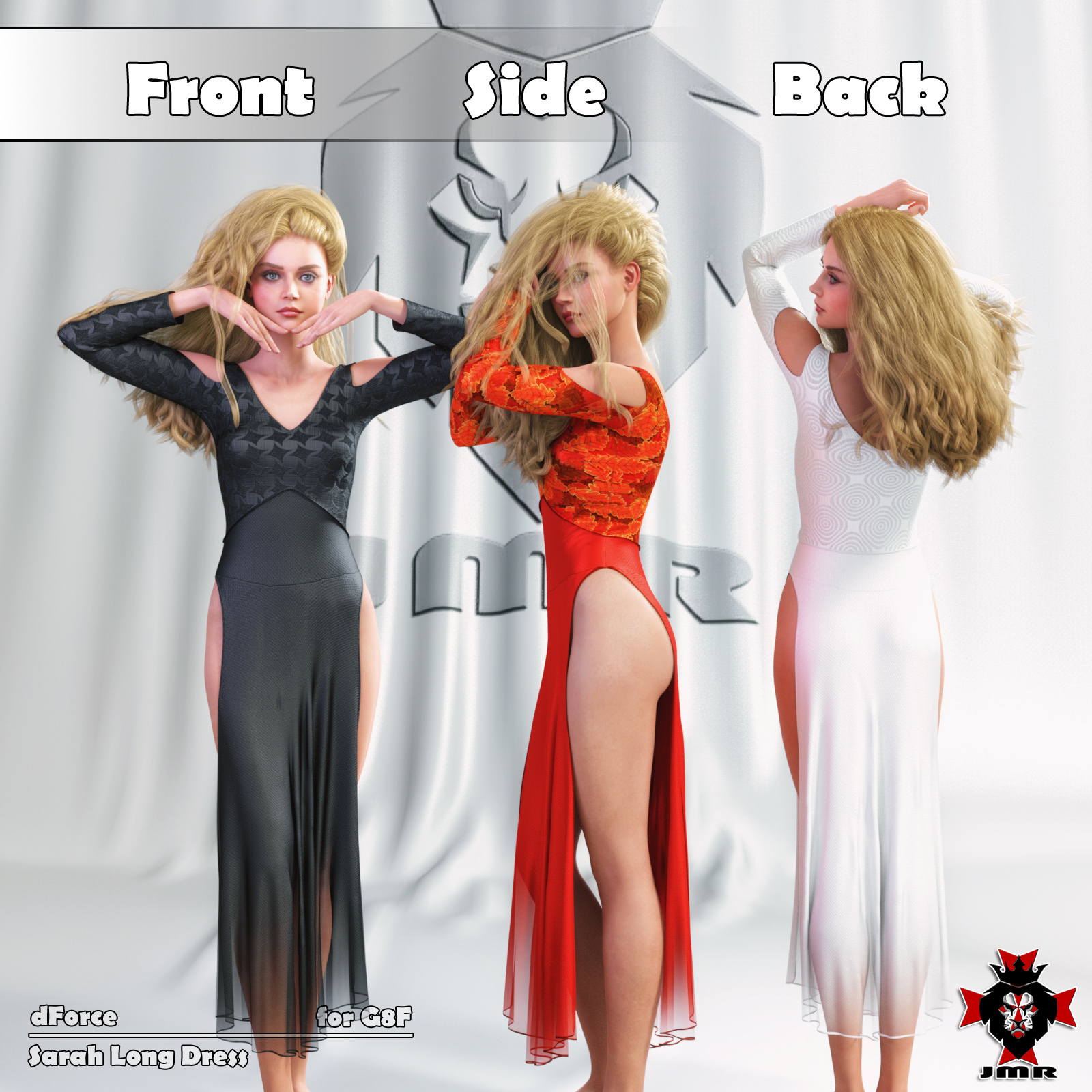 JMR dForce Sarah Long Dress for G8F by N/A