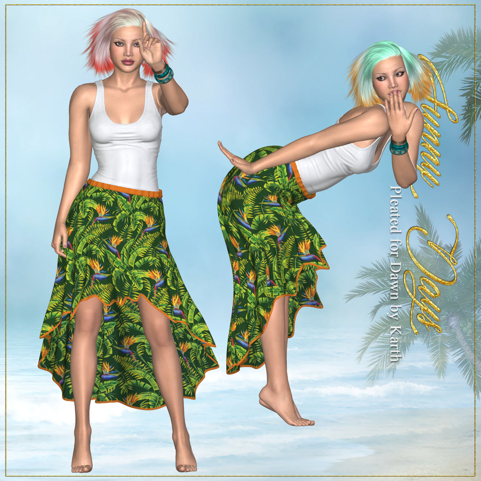 DA-Sunny Days for Pleated for Dawn by N/A