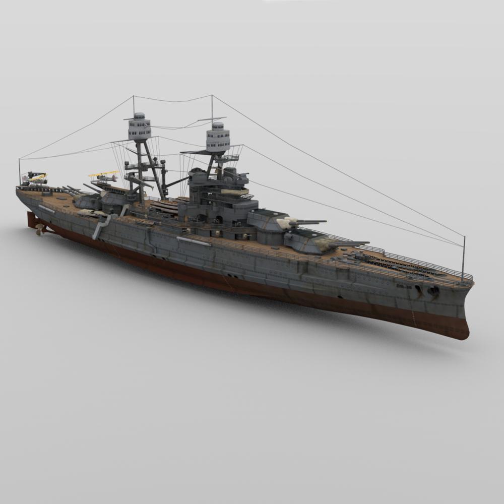 USS Nevada BB-36 for DAZ Studio by N/A