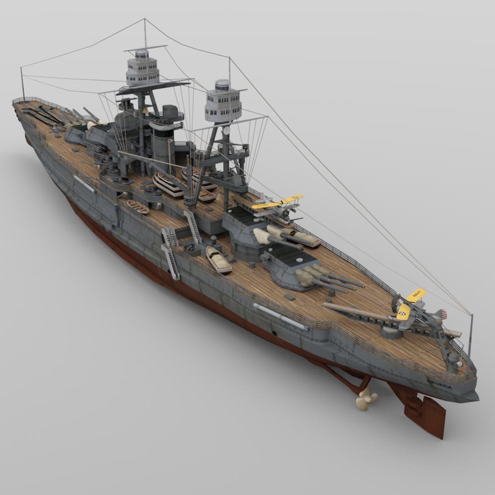 USS Nevada BB-36 for DAZ Studio by N/A