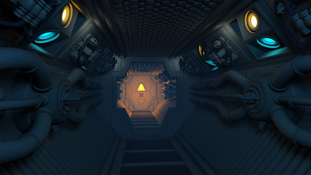 Starship corridor for Poser by N/A
