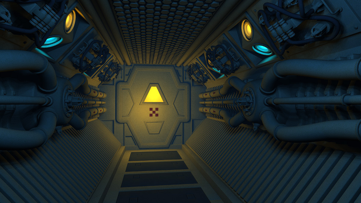Starship corridor for Poser by N/A