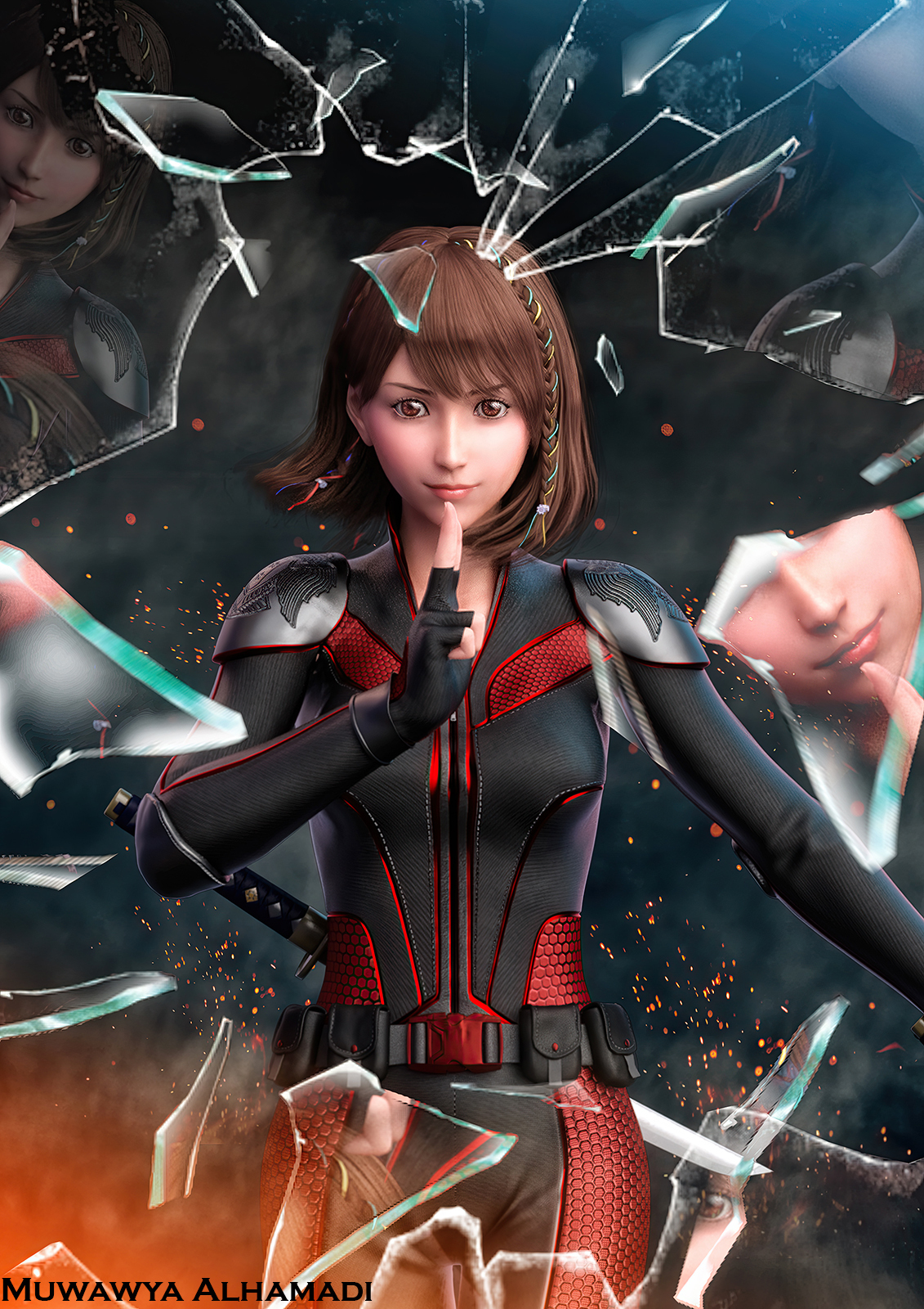 fantasy anime outfit 8 _ Ninja Assassin _ for G8F by N/A
