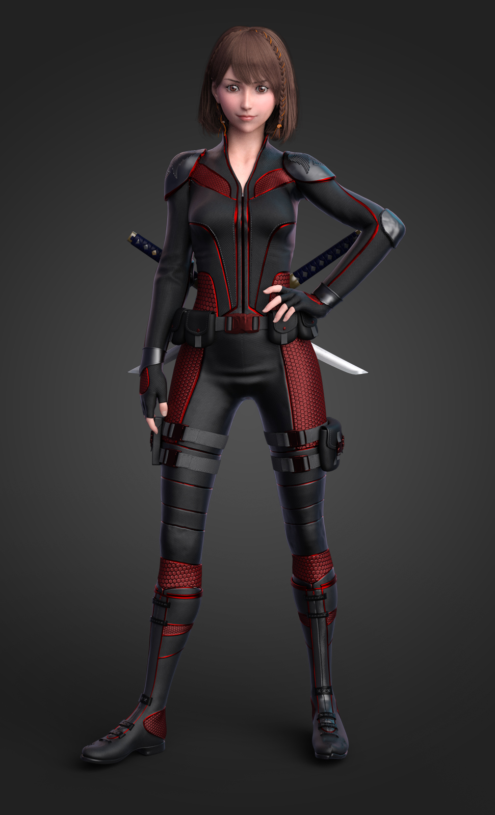 fantasy anime outfit 8 _ Ninja Assassin _ for G8F by N/A