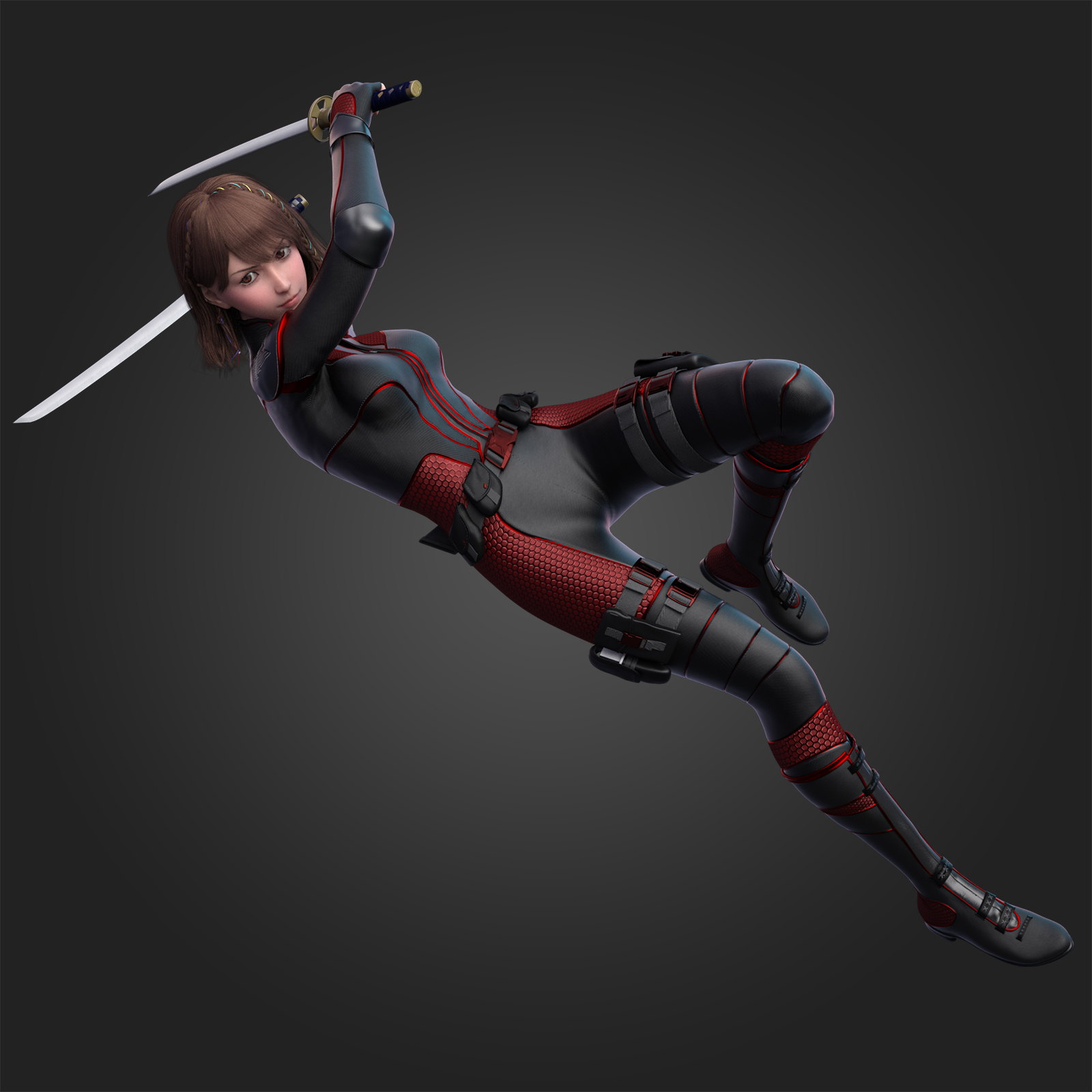 fantasy anime outfit 8 _ Ninja Assassin _ for G8F by N/A