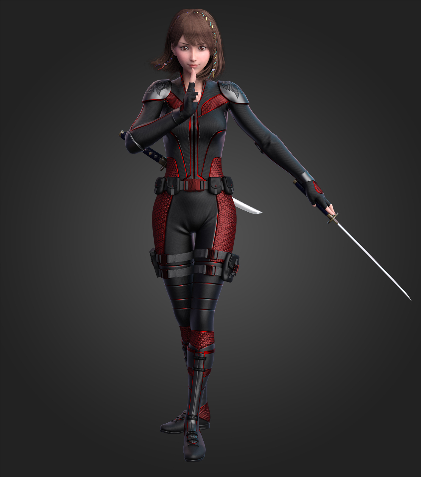 fantasy anime outfit 8 _ Ninja Assassin _ for G8F by N/A