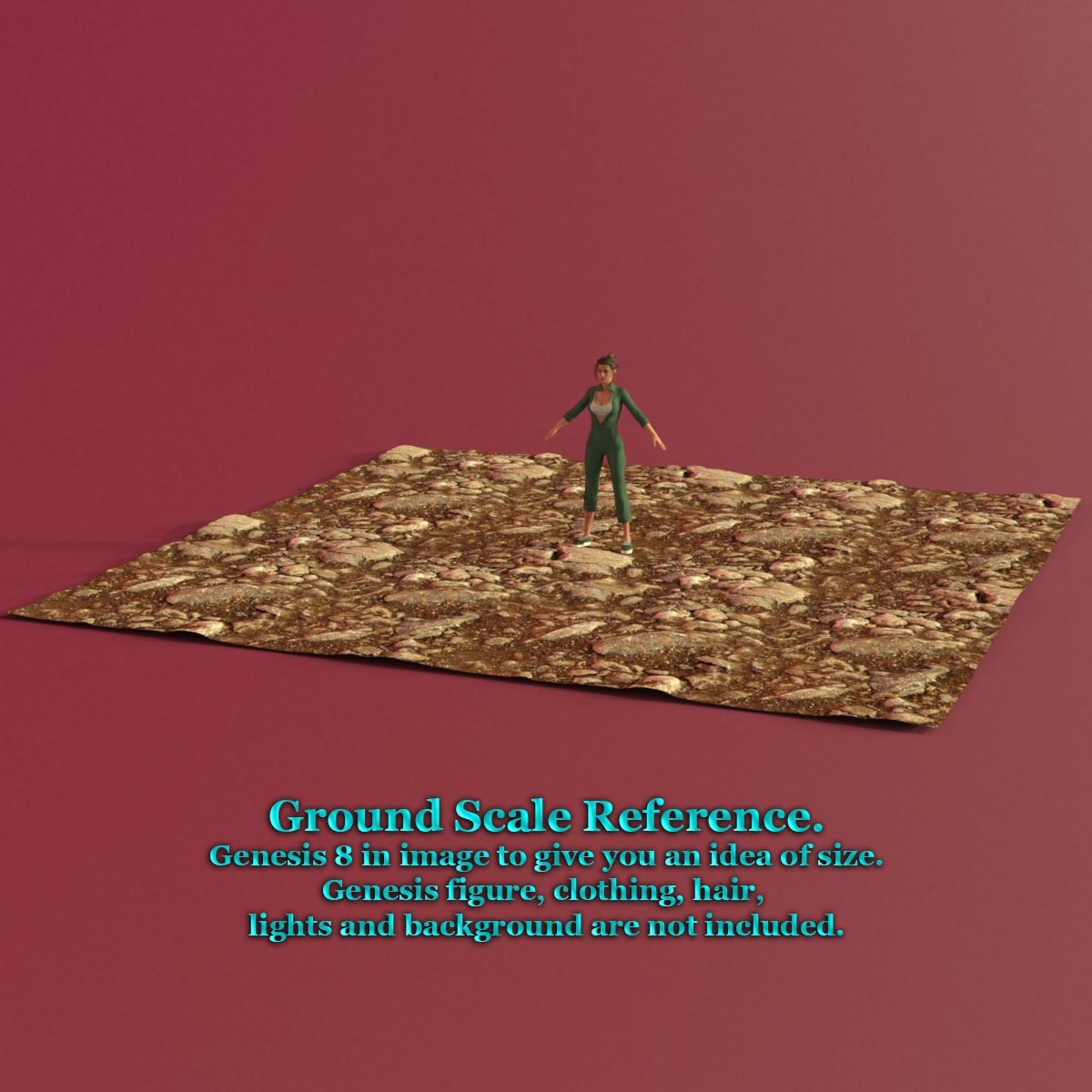 Rocky Ground Tileable Prop For Daz Studio Iray by N/A