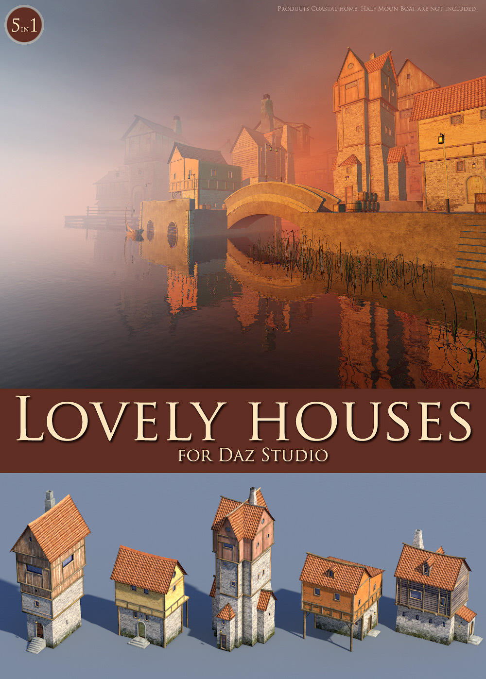 Lovely houses for Daz Studio by N/A