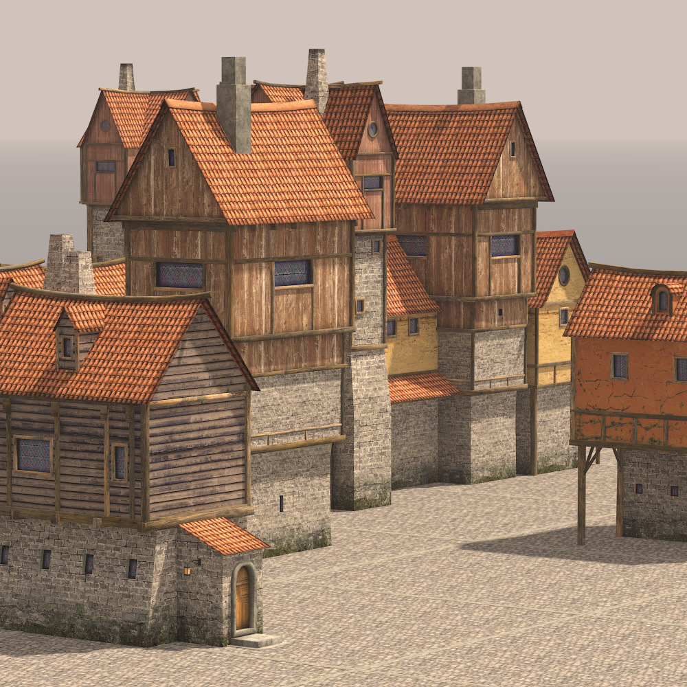 Lovely houses for Daz Studio by N/A