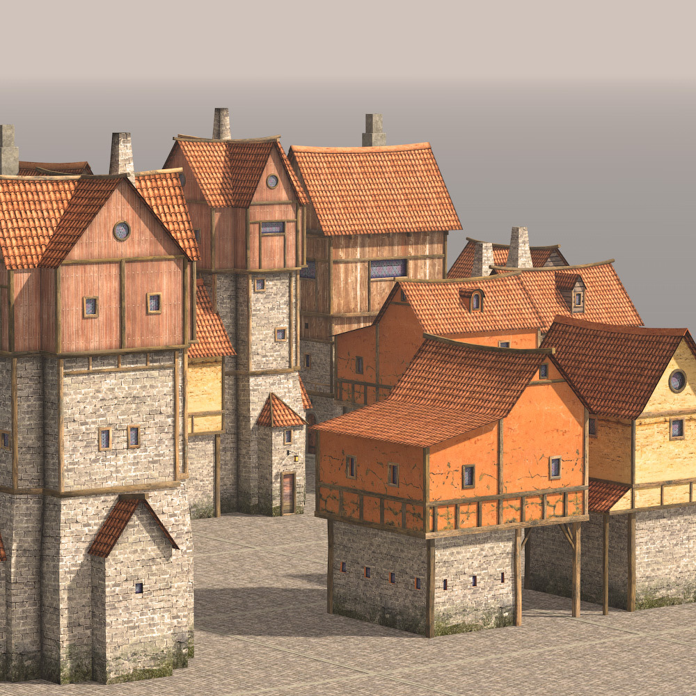 Lovely houses for Daz Studio by N/A