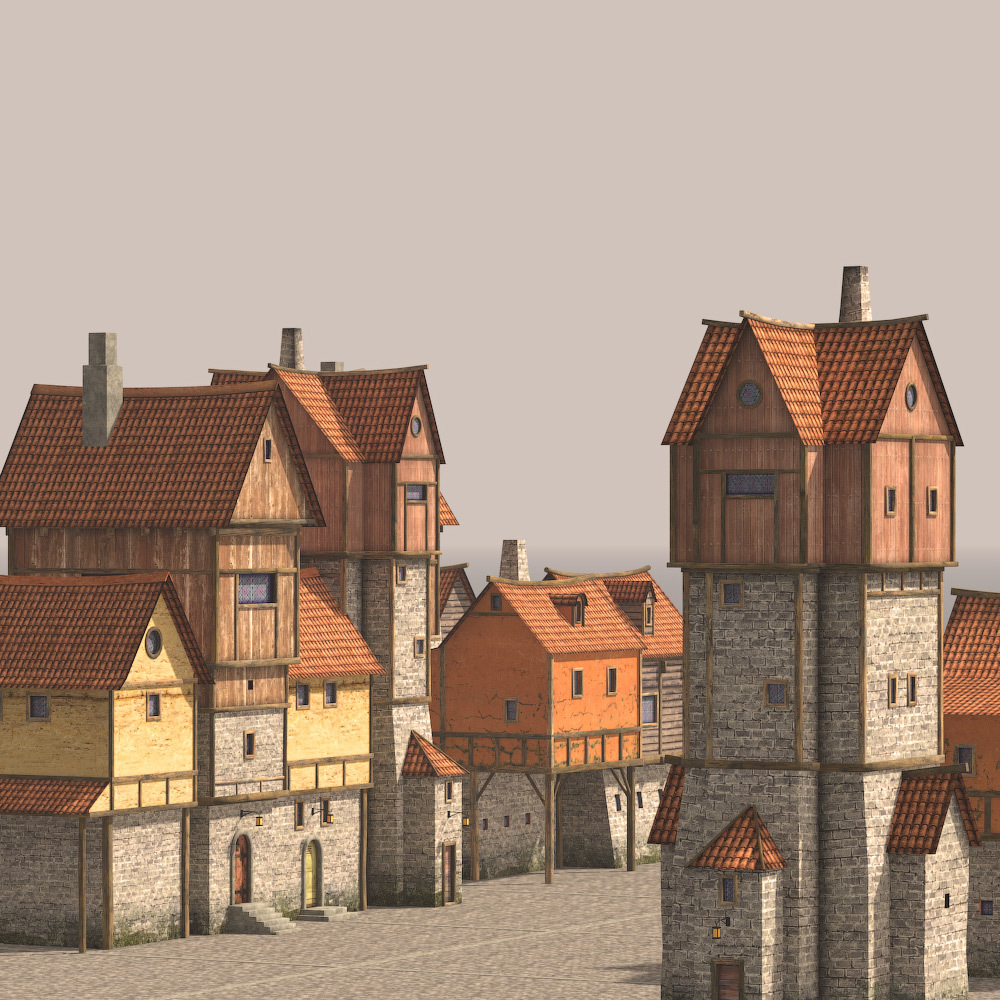 Lovely houses for Daz Studio by N/A