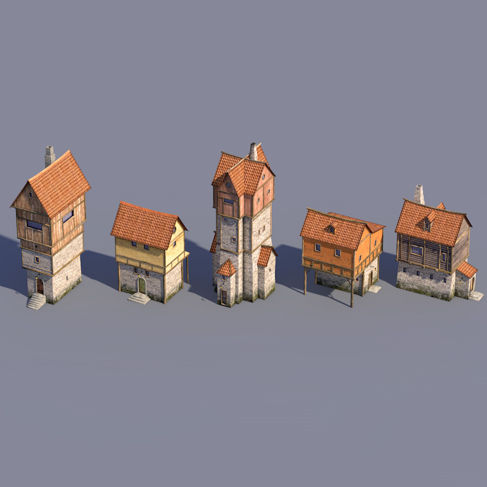 Lovely houses for Daz Studio by N/A