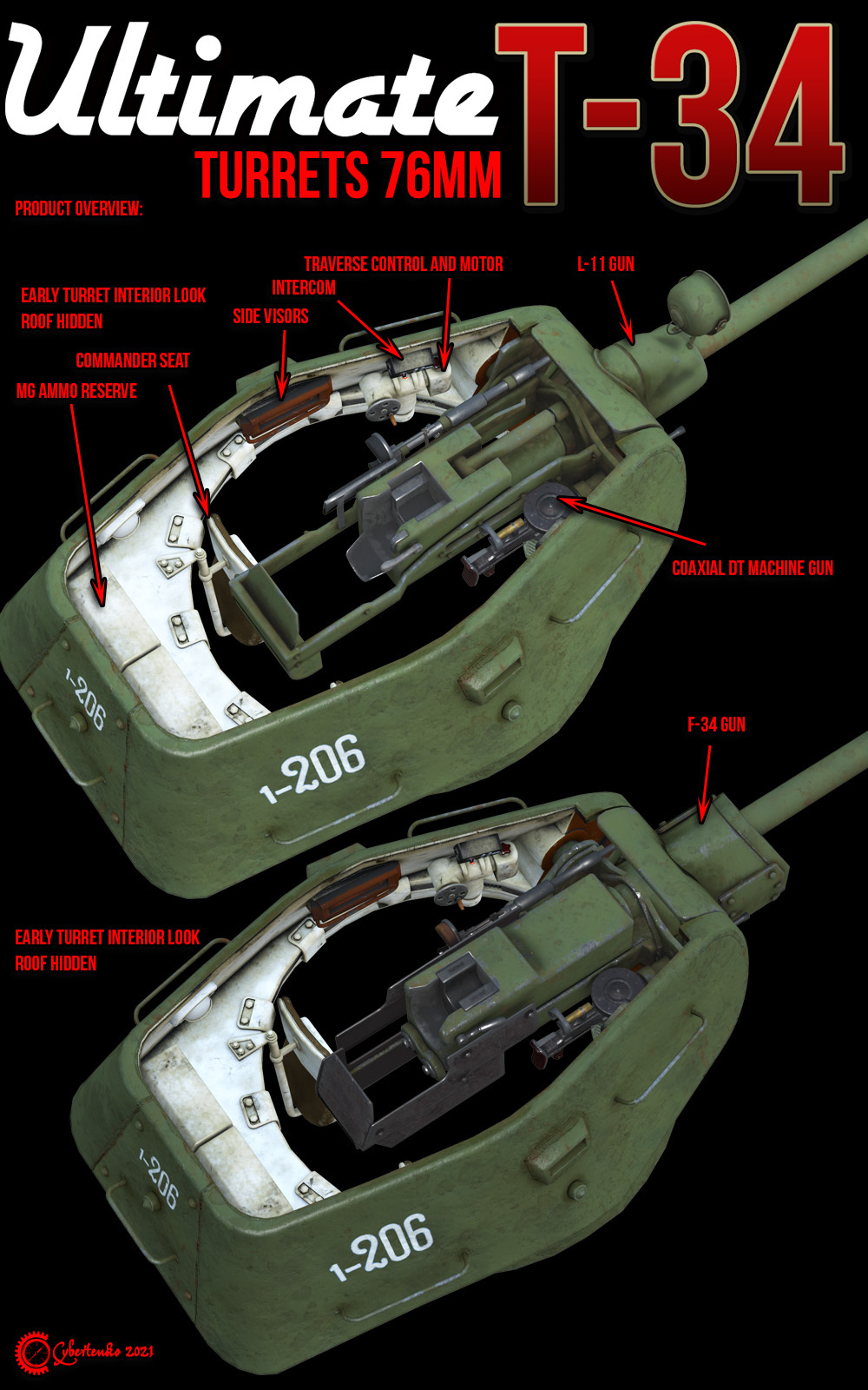 Ultimate T-34: Turrets 76 mm by N/A