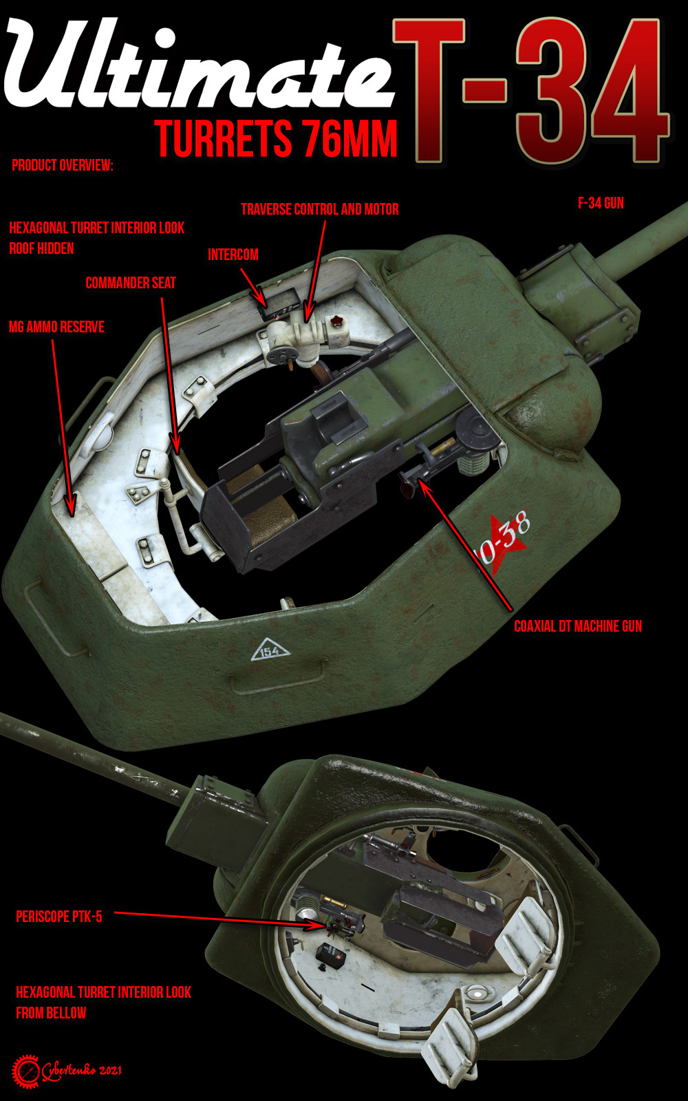 Ultimate T-34: Turrets 76 mm by N/A