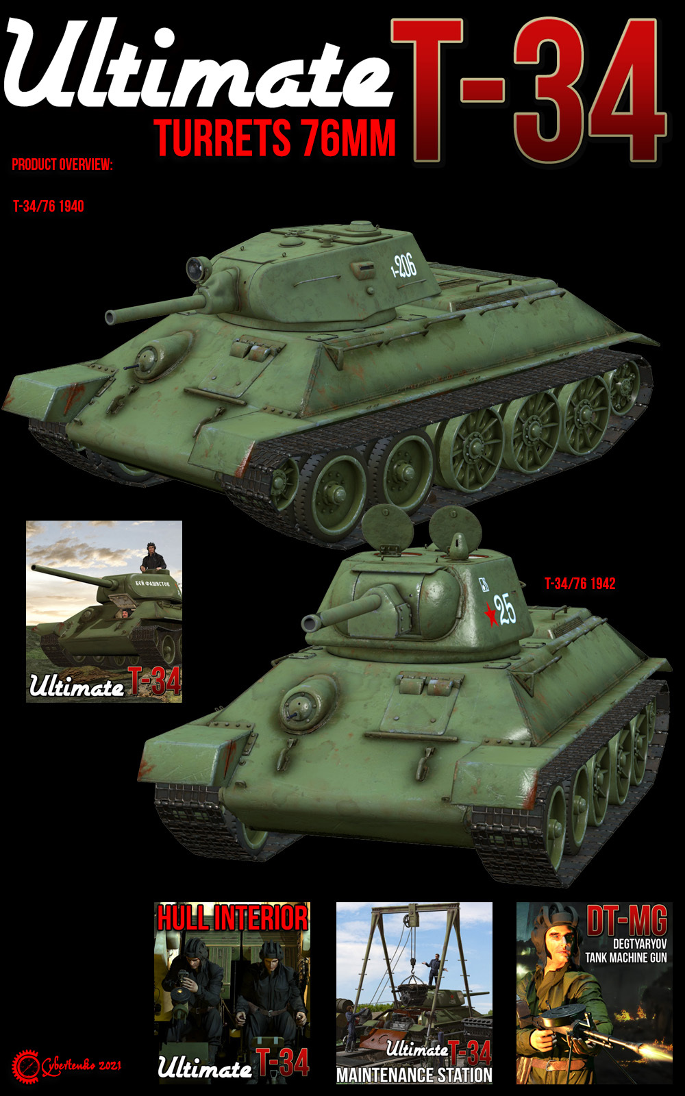 Ultimate T-34: Turrets 76 mm by N/A
