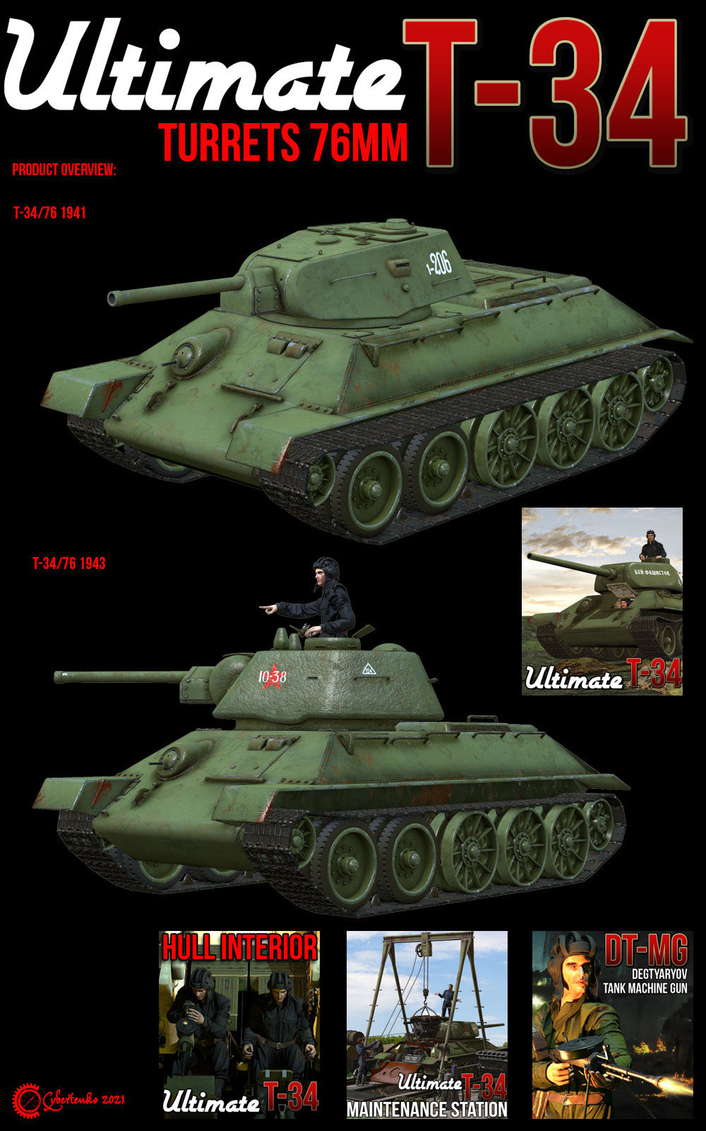 Ultimate T-34: Turrets 76 mm by N/A