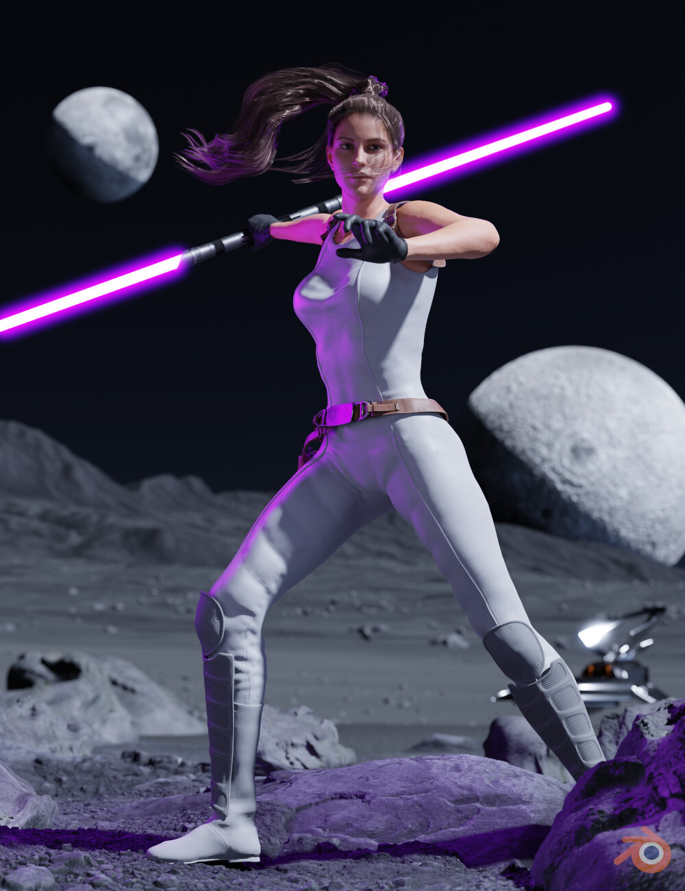 Sci-Fi Lightblade Pose Pack for G8F by N/A
