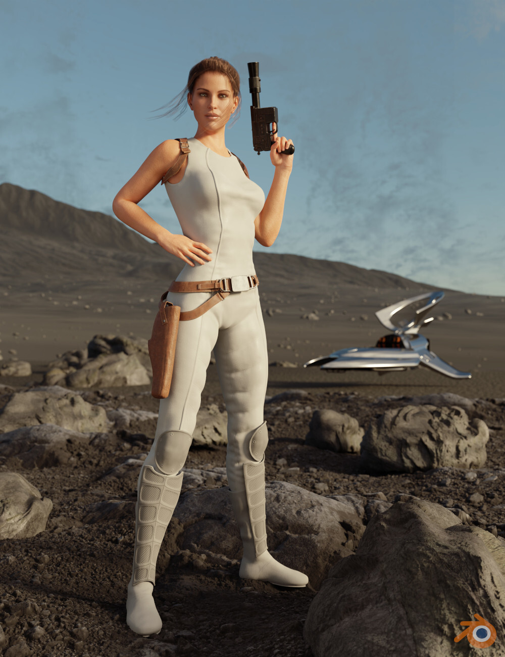 Sci-Fi Lightblade Pose Pack for G8F by N/A