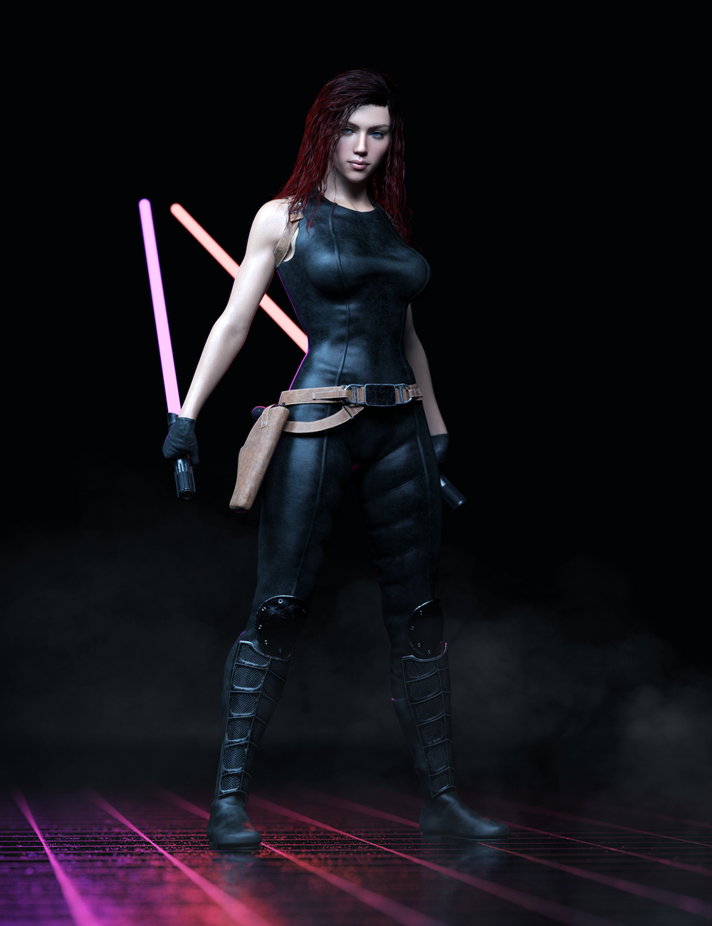 Sci-Fi Lightblade Pose Pack for G8F by N/A