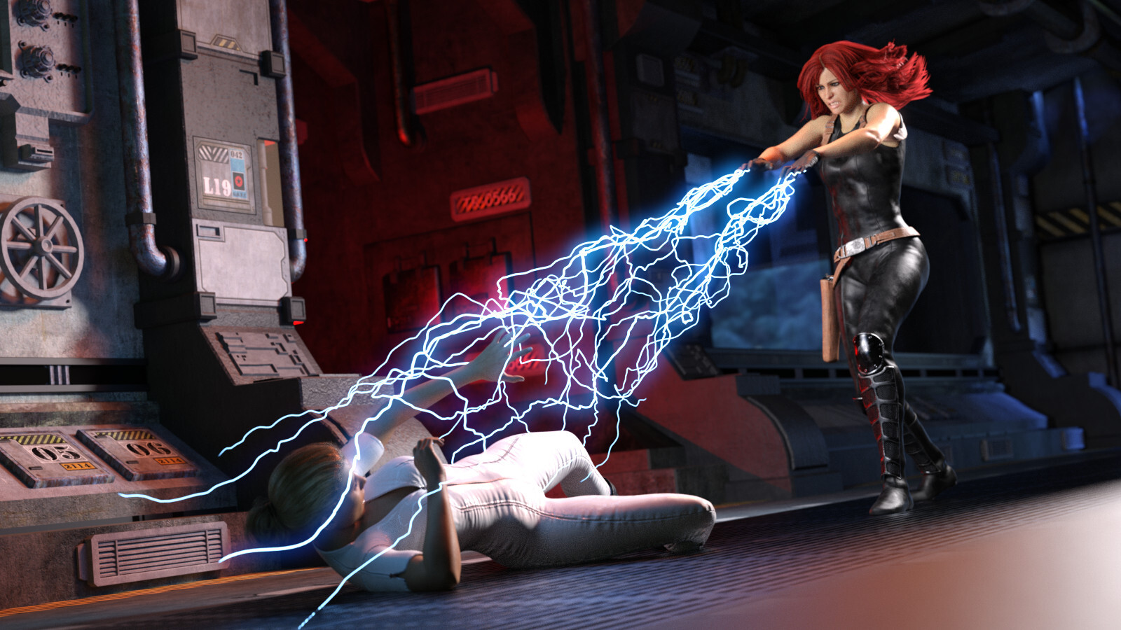 Sci-Fi Lightblade Pose Pack for G8F by N/A