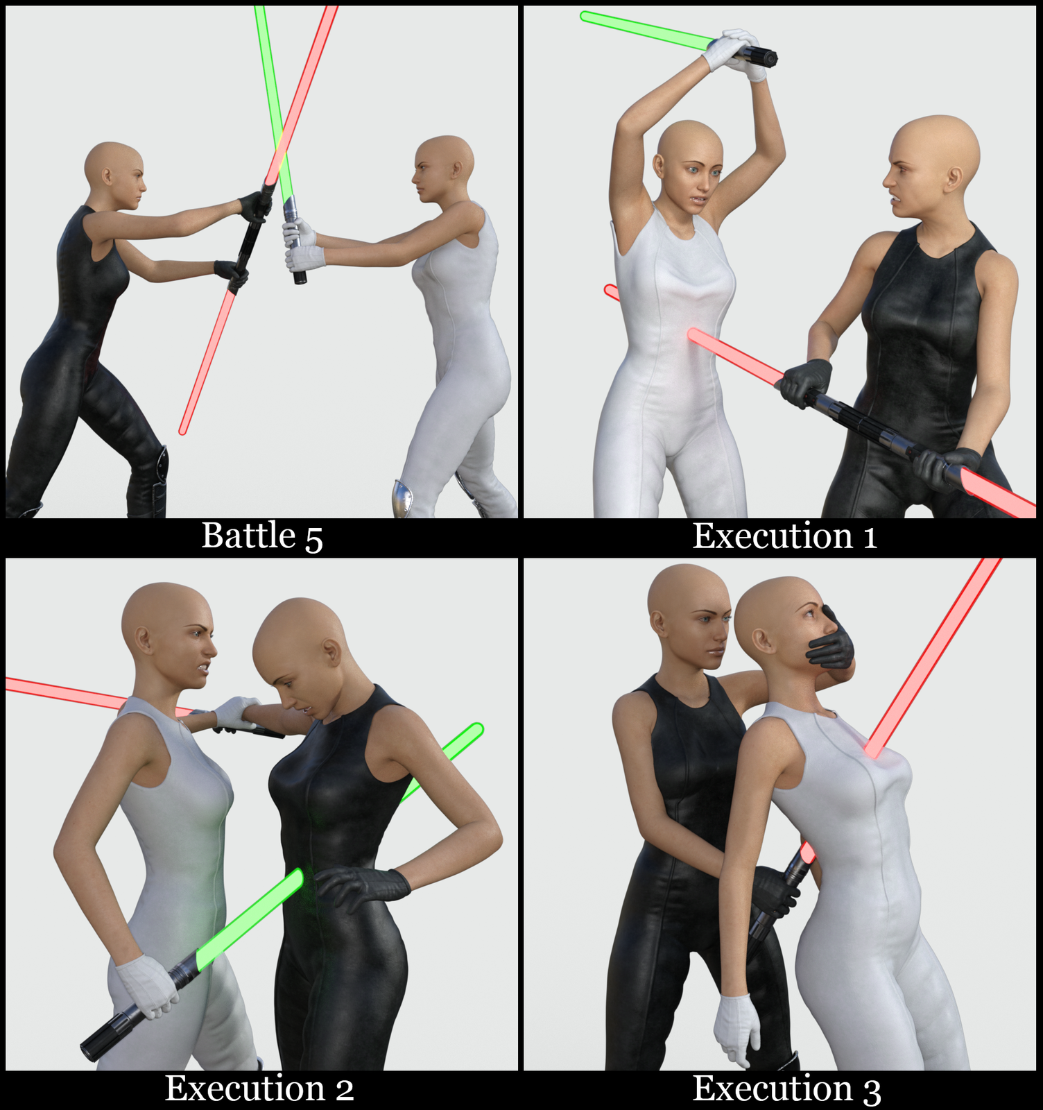 Sci-Fi Lightblade Pose Pack for G8F by N/A