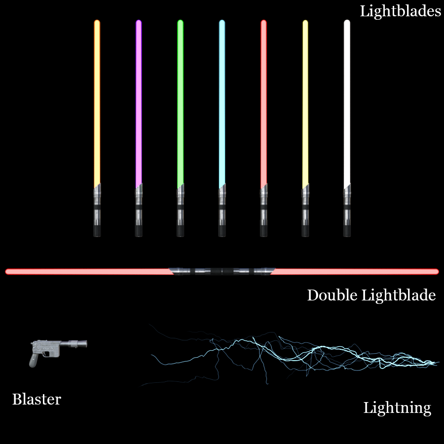 Sci-Fi Lightblade Pose Pack for G8F by N/A