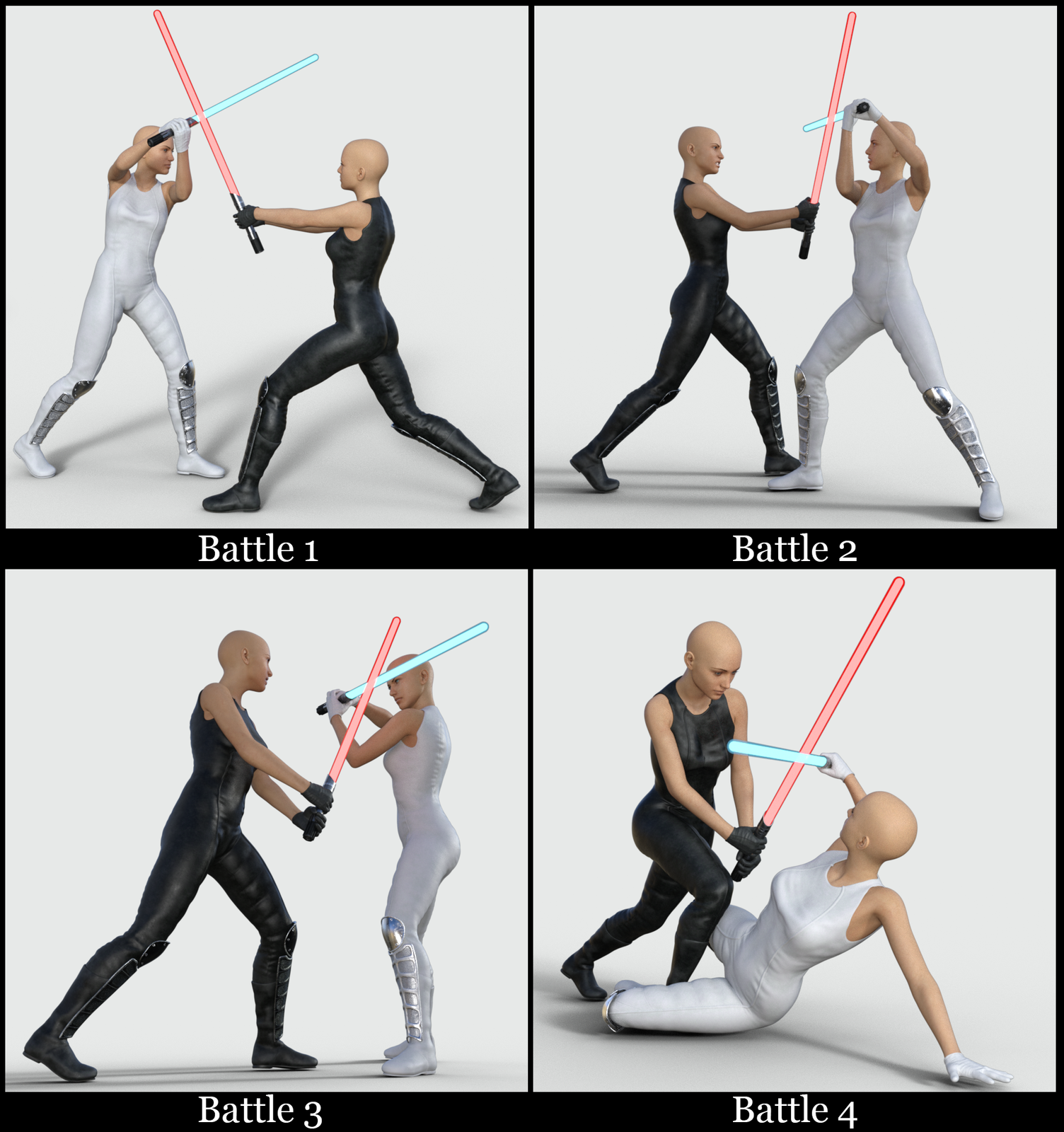 Sci-Fi Lightblade Pose Pack for G8F by N/A