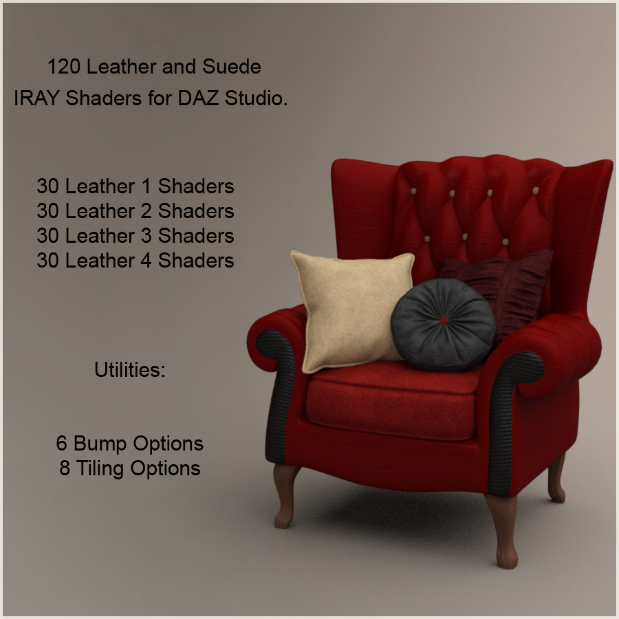 Leather and Suede IRAY Shaders 2 by N/A