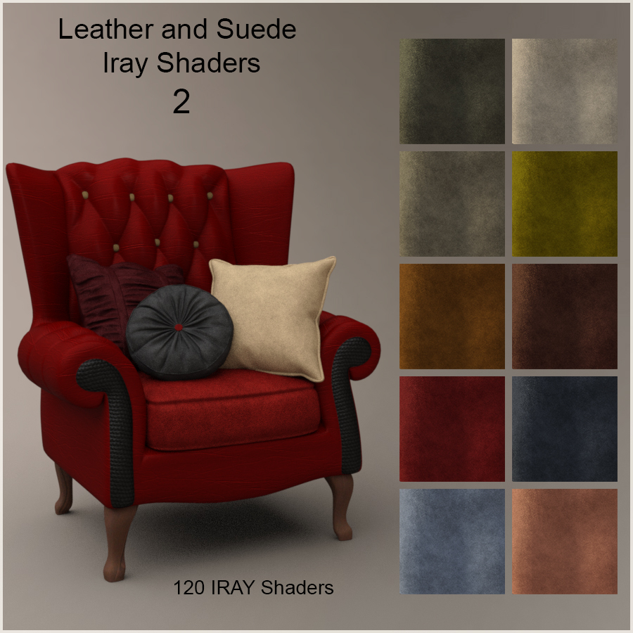 Leather and Suede IRAY Shaders 2 by N/A