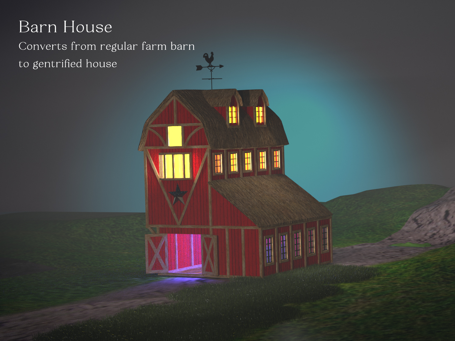 Barn House for Poser by N/A