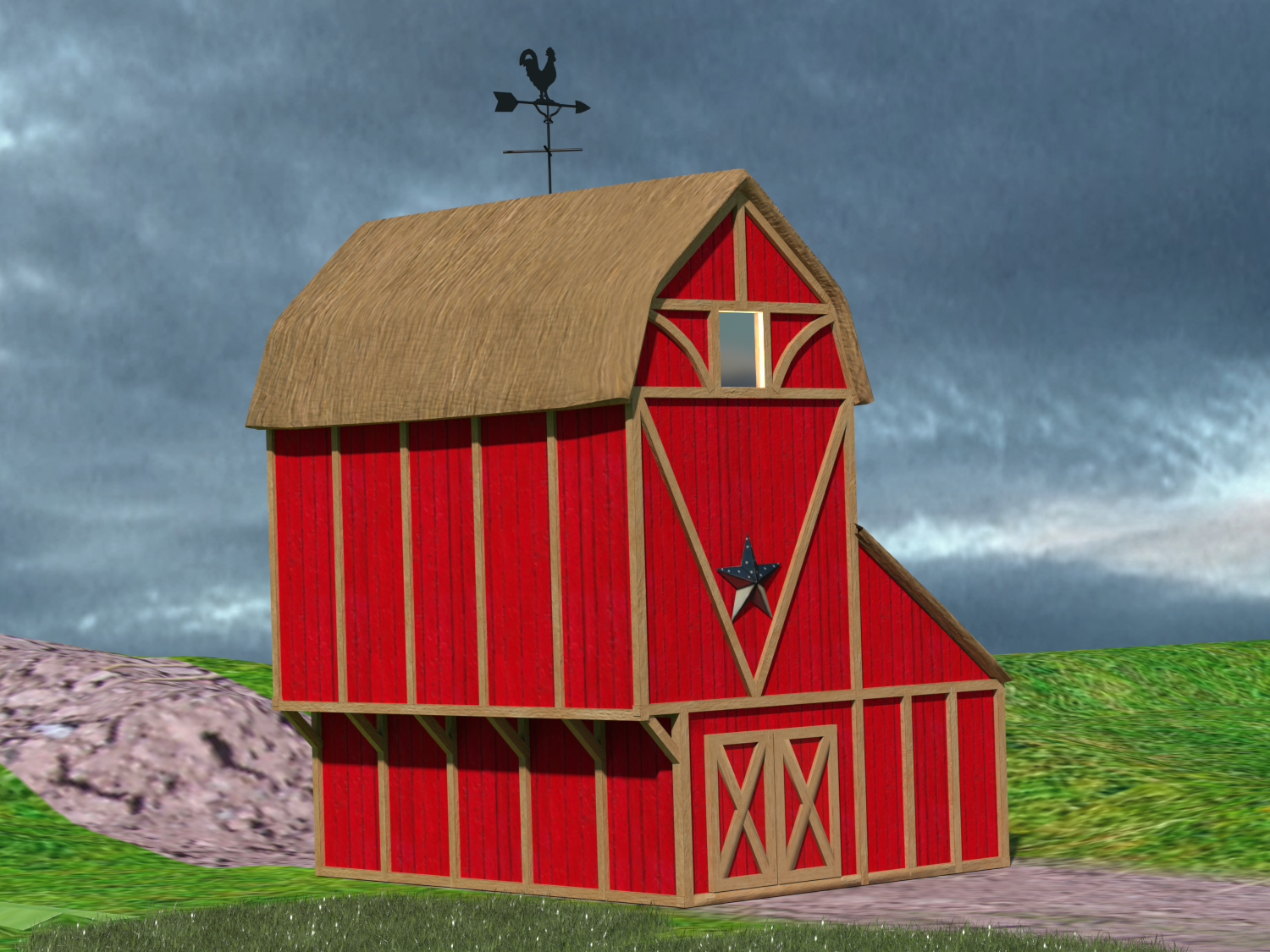 Barn House for Poser by N/A