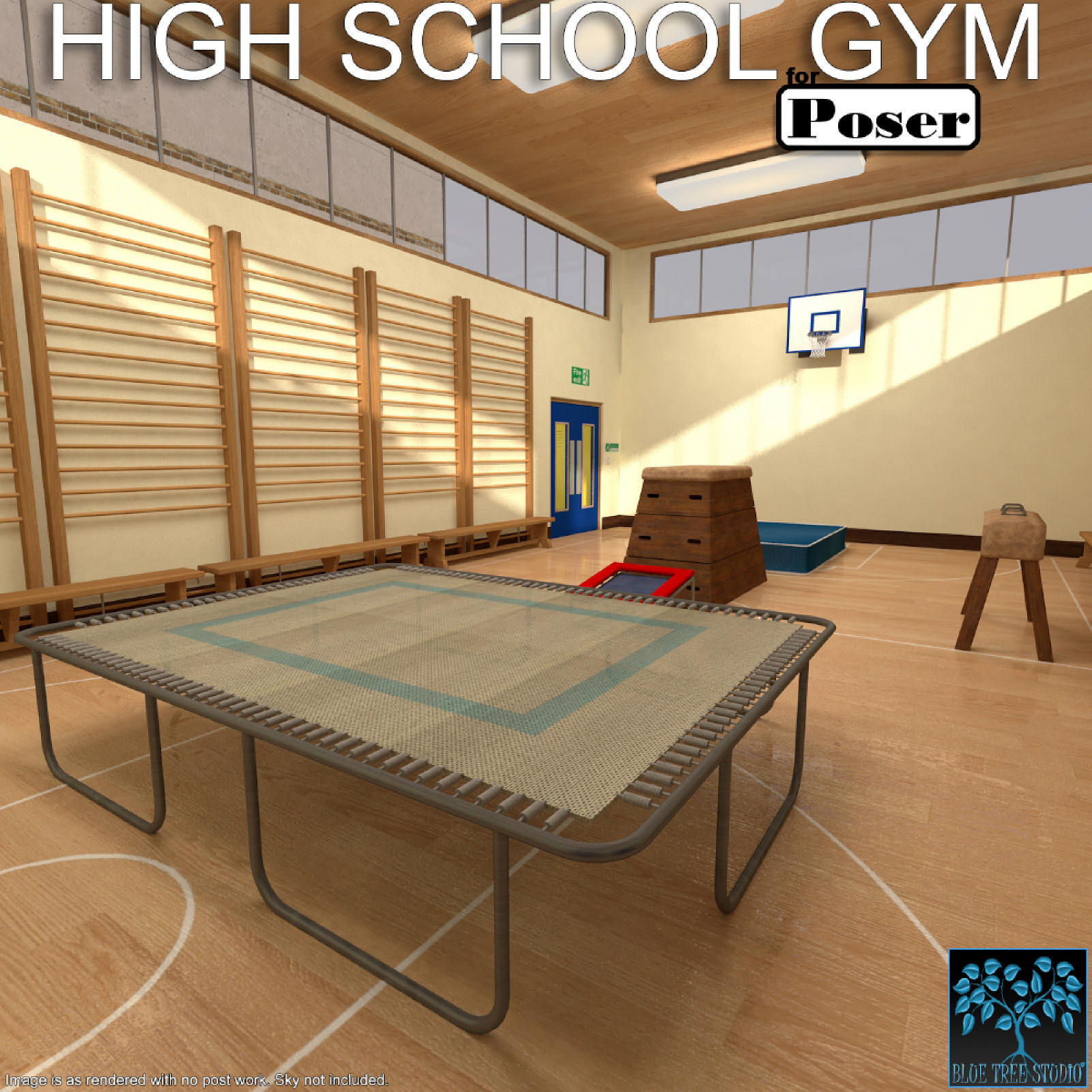High School Gym for Poser by N/A