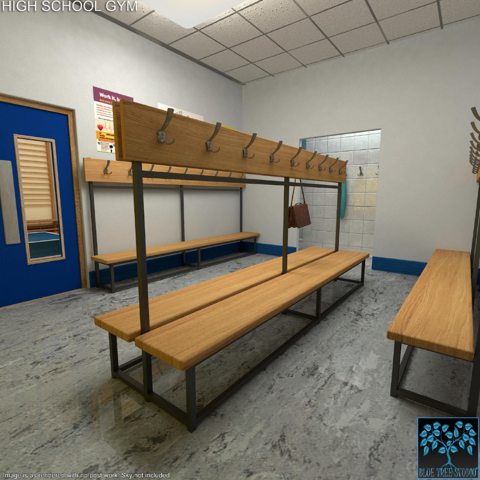 High School Gym for Poser by N/A