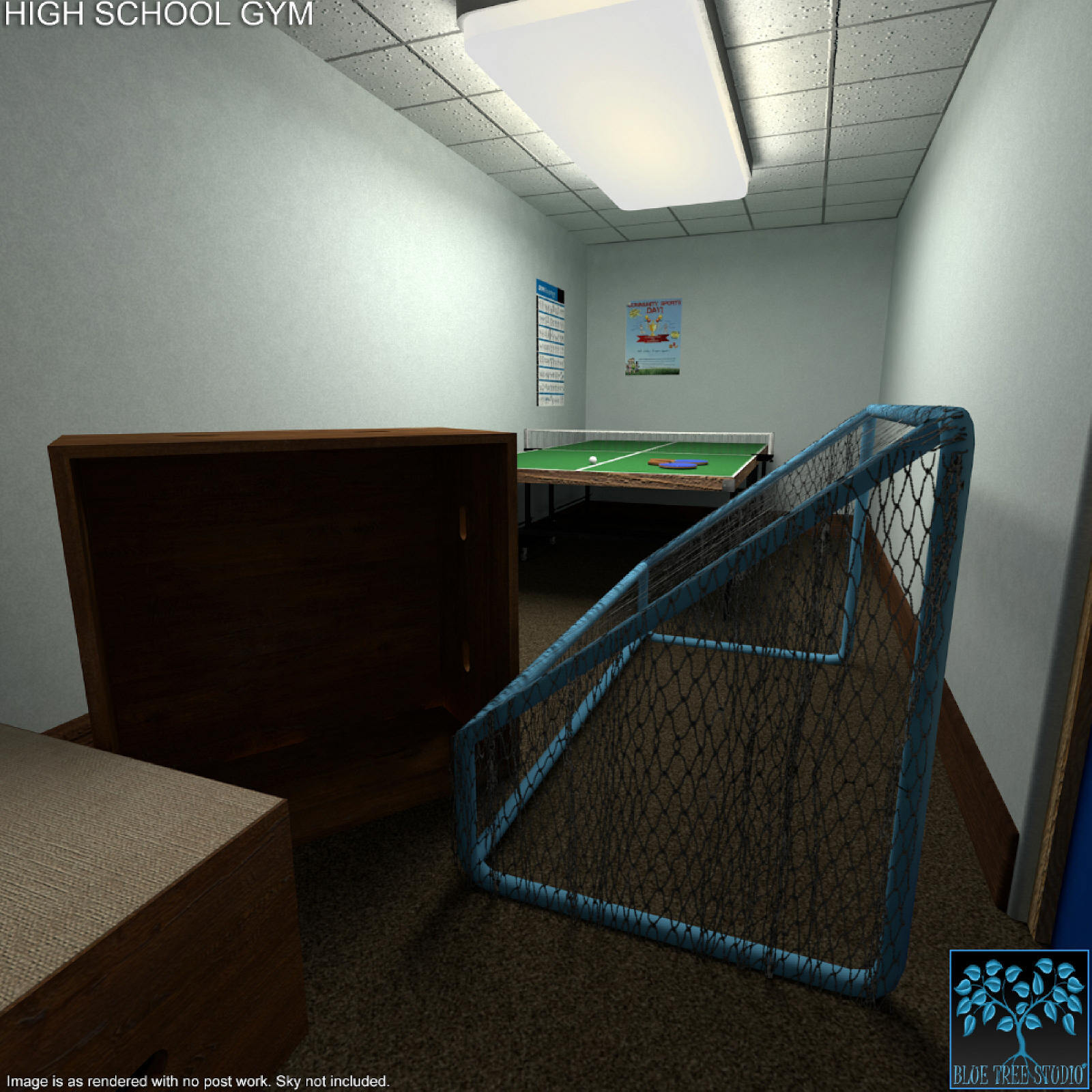 High School Gym for Poser by N/A