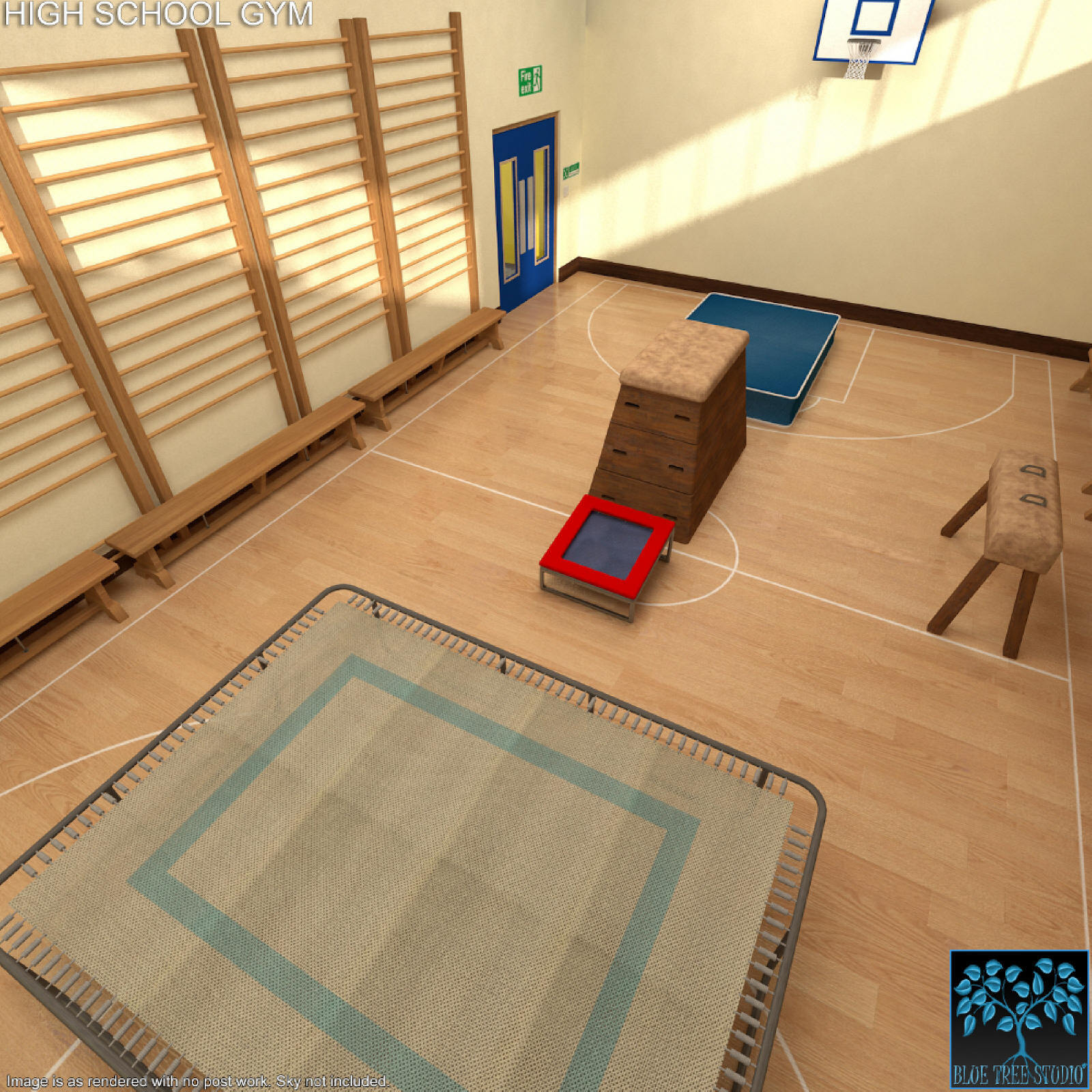 High School Gym for Poser by N/A