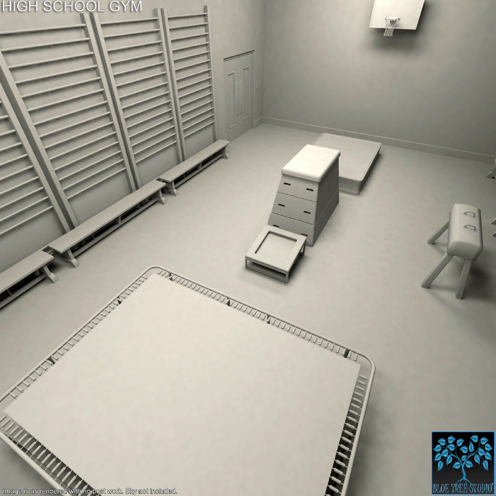 High School Gym for Poser by N/A