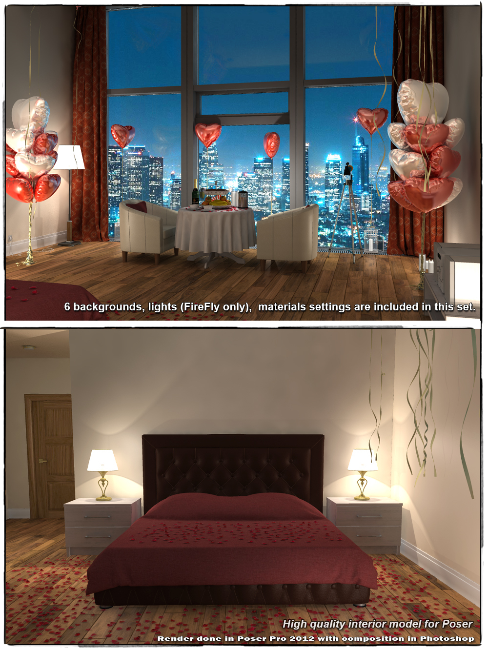 STZ Bedroom 10 for Poser by N/A