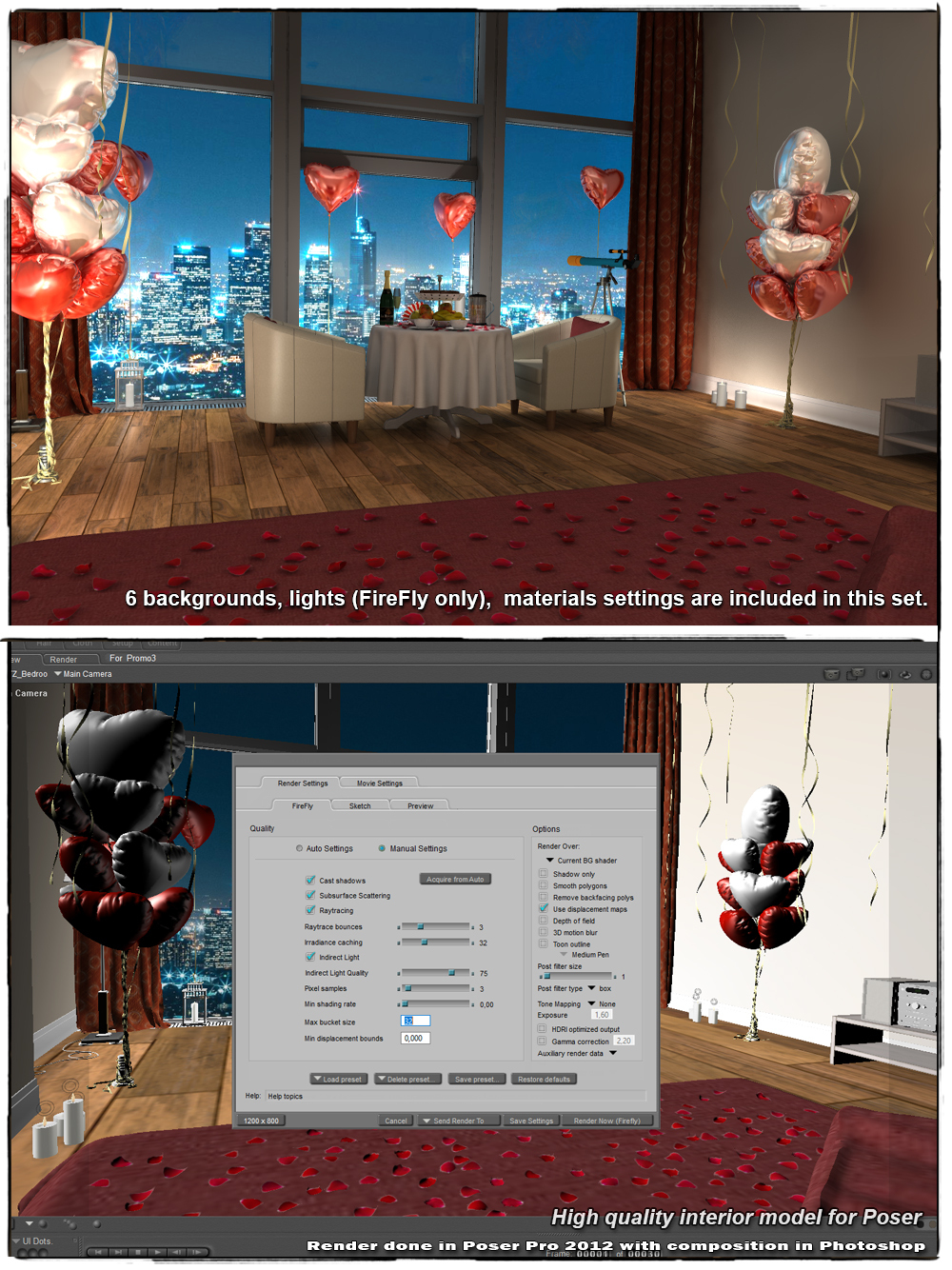 STZ Bedroom 10 for Poser by N/A