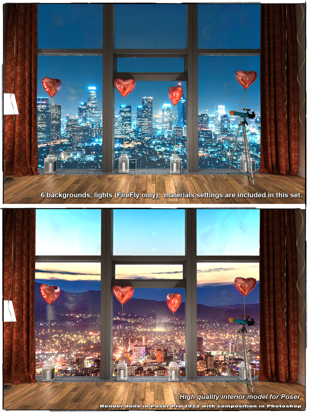 STZ Bedroom 10 for Poser by N/A