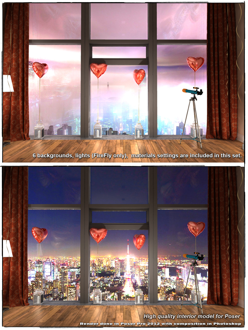 STZ Bedroom 10 for Poser by N/A