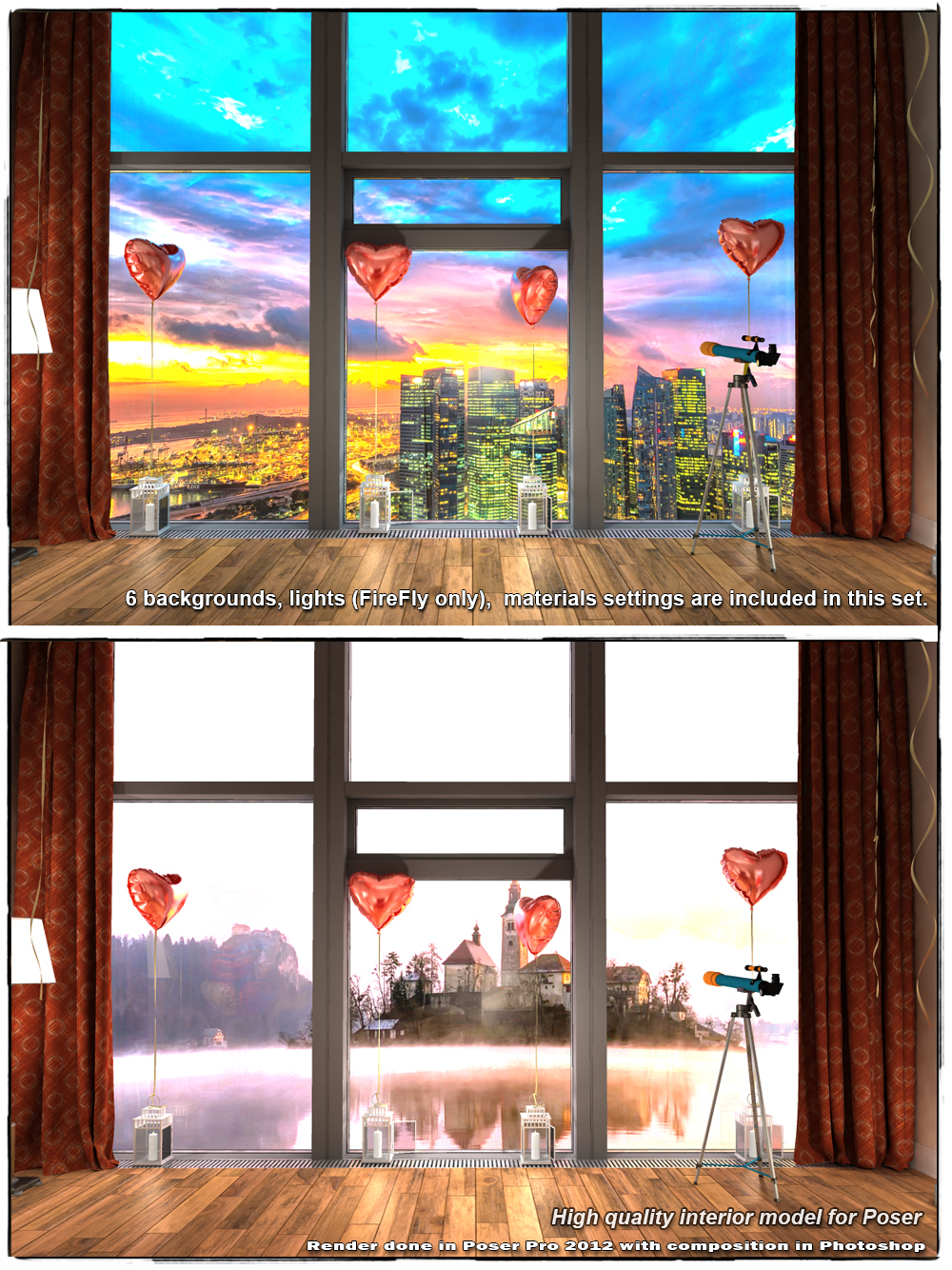 STZ Bedroom 10 for Poser by N/A