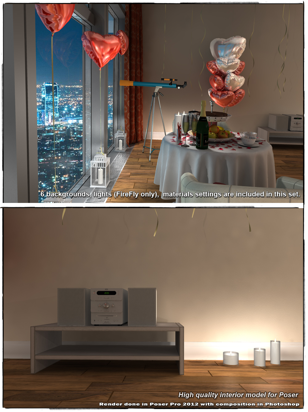 STZ Bedroom 10 for Poser by N/A
