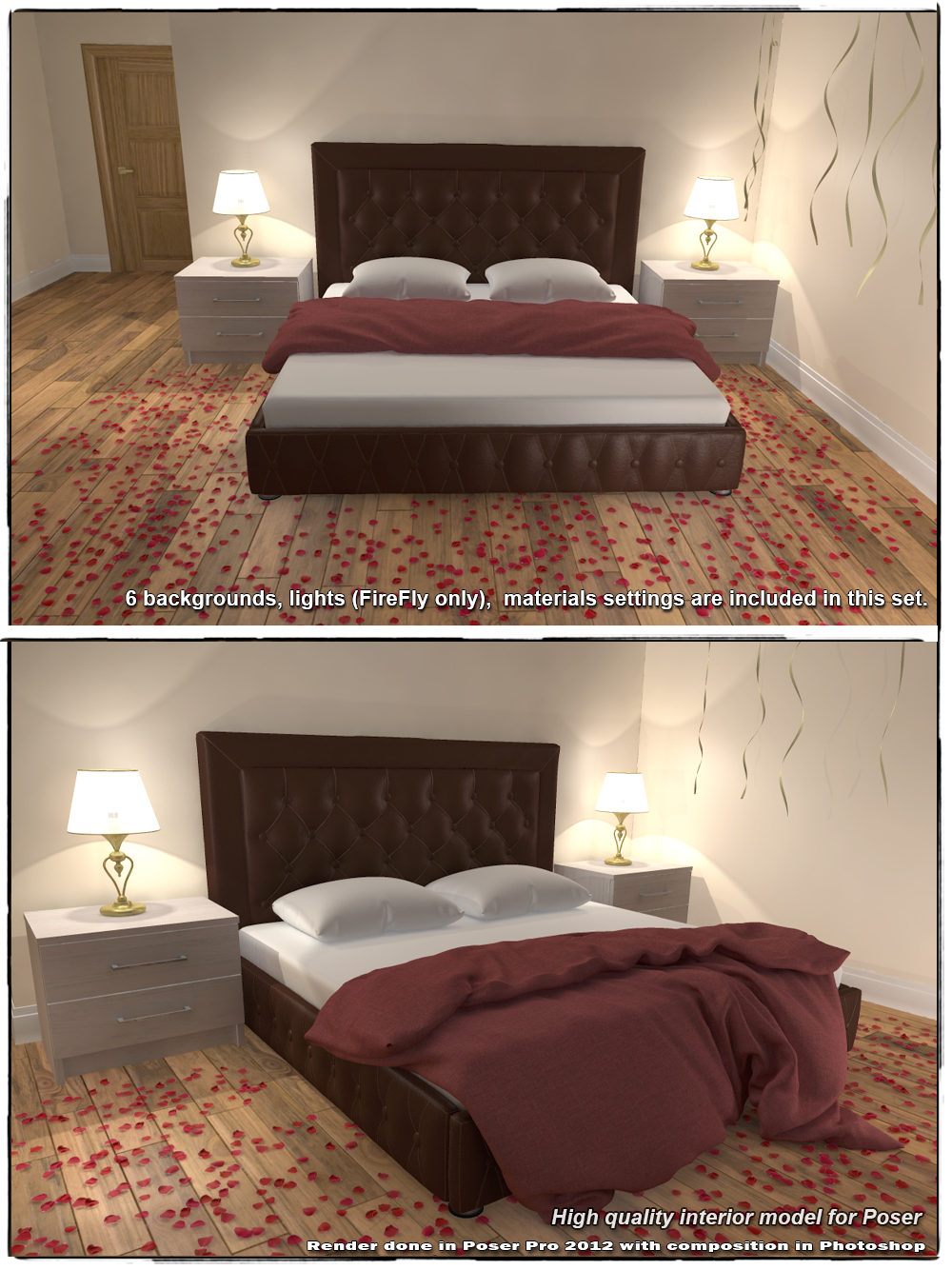 STZ Bedroom 10 for Poser by N/A