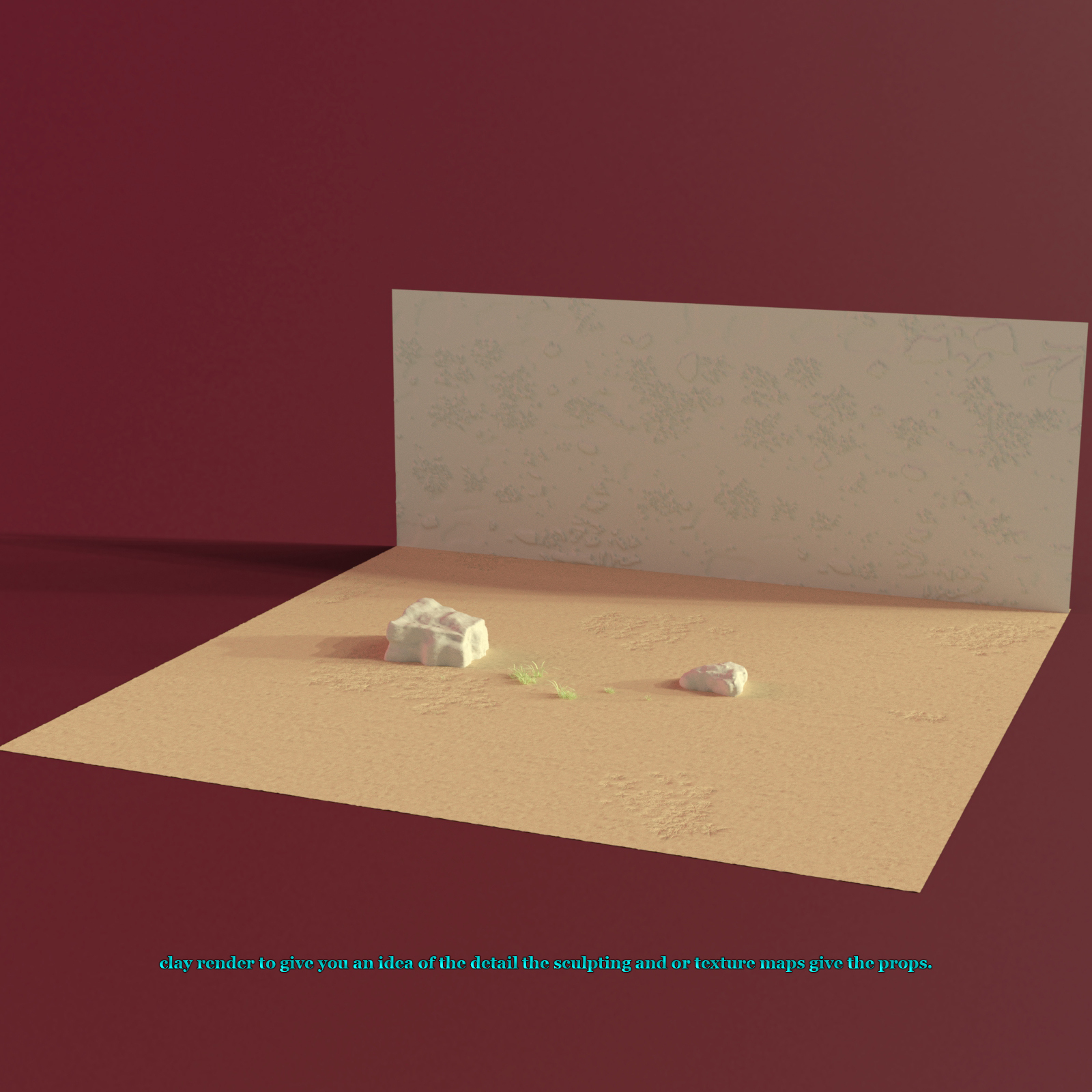 Old Stone Wall Prop Set For Iray by N/A