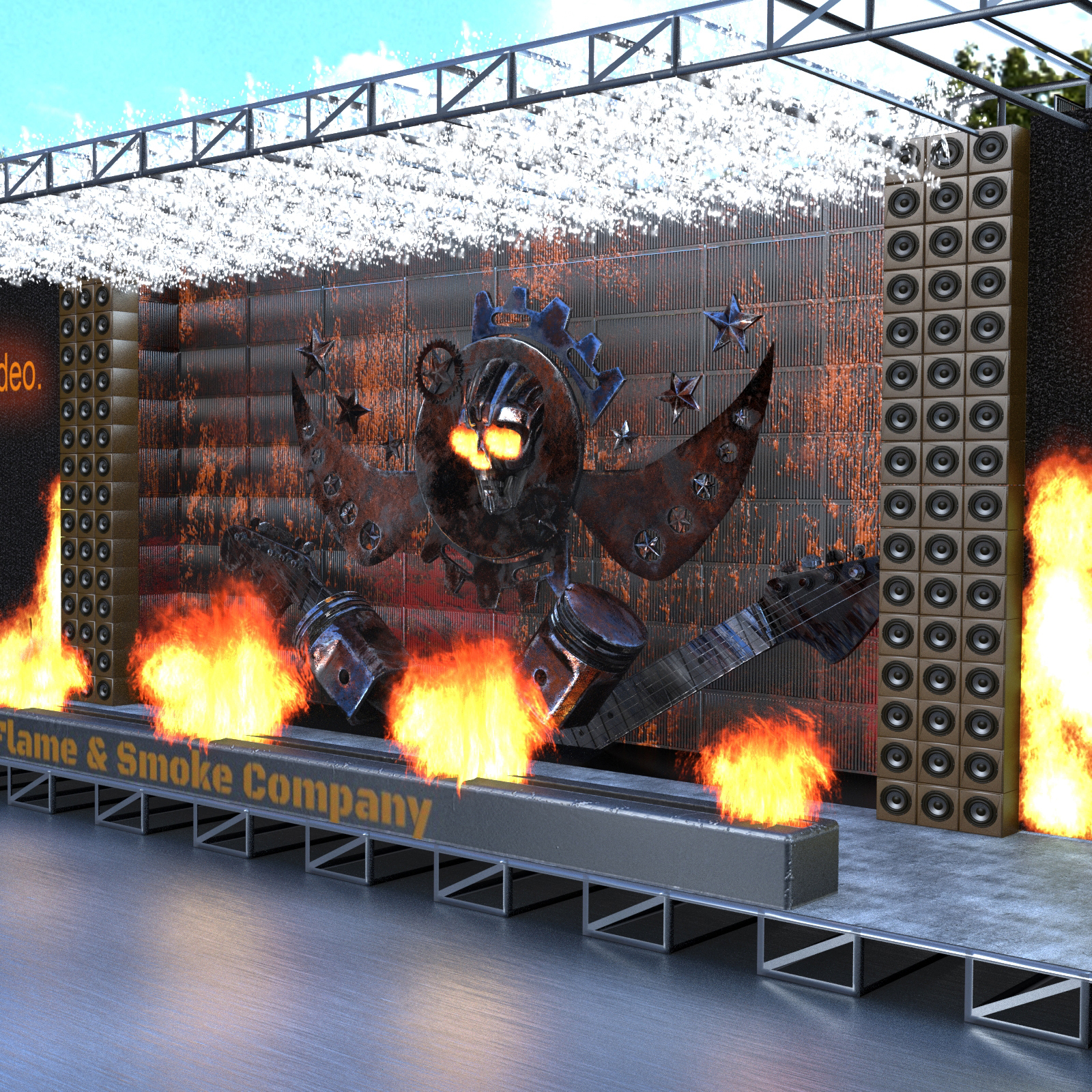 Animated concert stage by N/A
