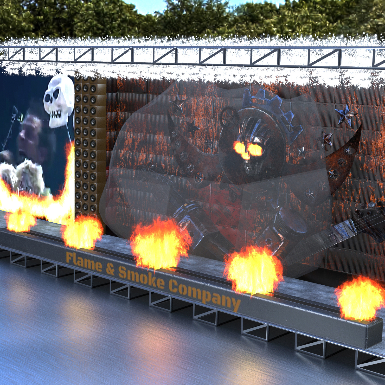Animated concert stage by N/A